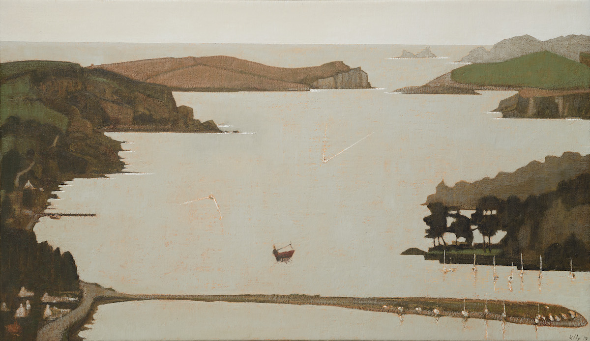 John Kelly: Castlehaven, oil on canvas, 70 x 122cm; exhibited and sold by Sotheby’s (London) in September 2020 as Lot 56 in support of the Cork University Hospital Charity