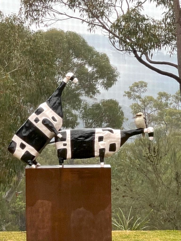 John Kelly: 'Form and Function (painted bronze)', private collection, Australia