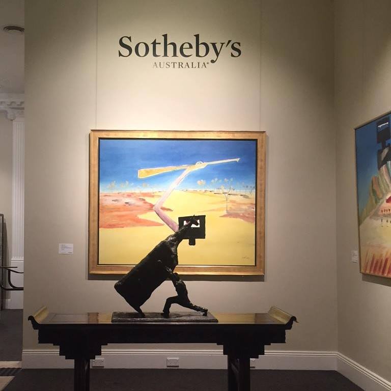 Sotheby's with John Kelly's Man Lifting Cow maquette