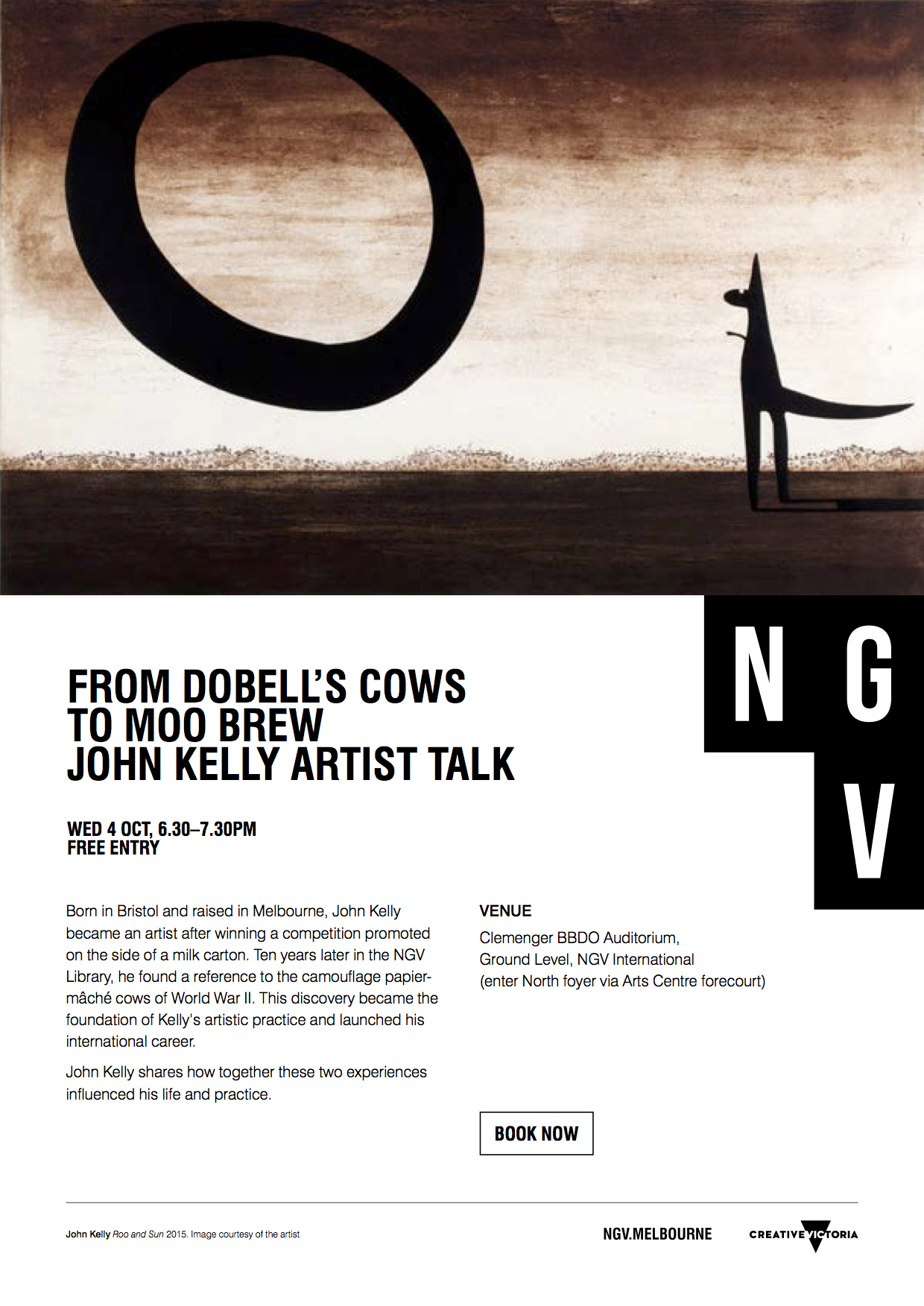 From Dobell's Cows to Moo Brew - John Kelly Artist Talk - 4 Oct NGV