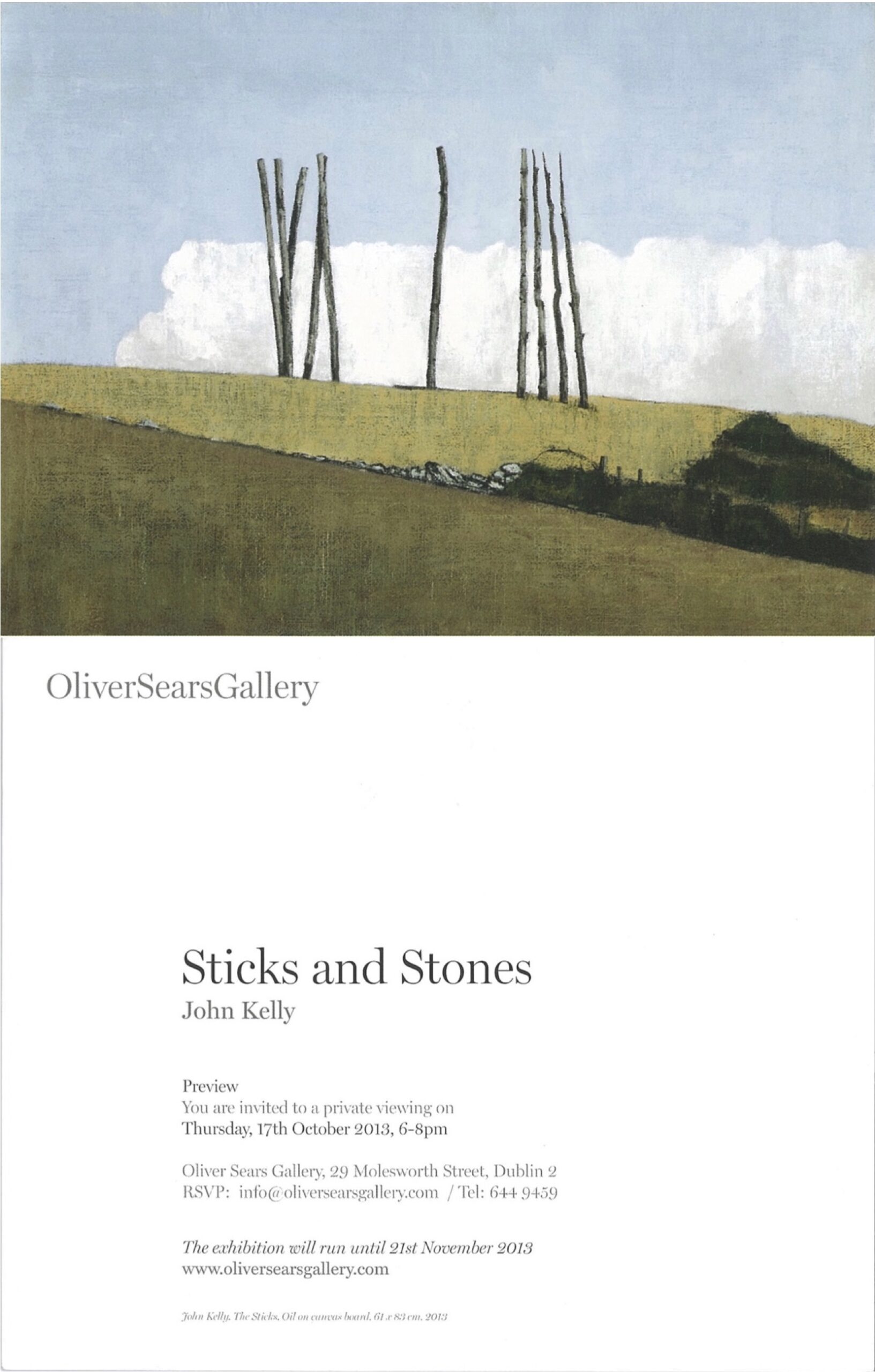 Sticks and Stones - Oliver Sears Gallery 2013